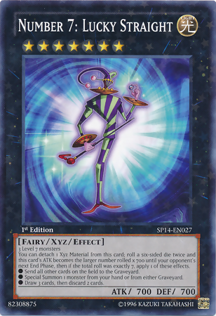 Number 7: Lucky Straight [SP14-EN027] Starfoil Rare | Rock City Comics