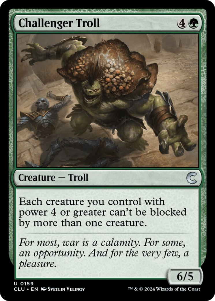 Challenger Troll [Ravnica: Clue Edition] | Rock City Comics