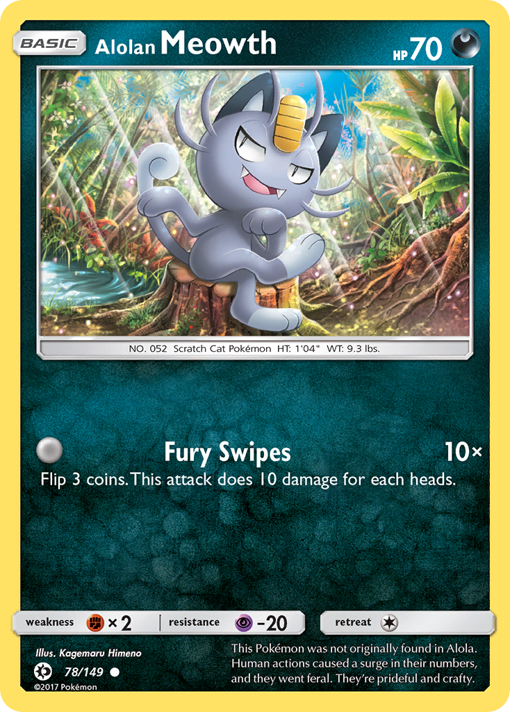 Alolan Meowth (78/149) [Sun & Moon: Base Set] | Rock City Comics