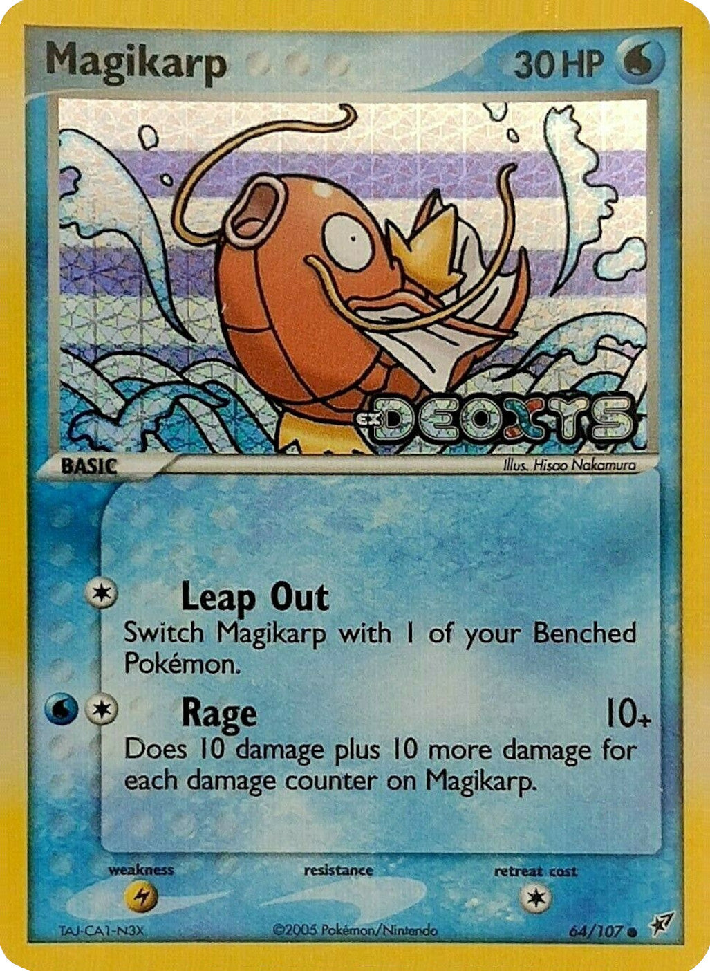 Magikarp (64/107) (Stamped) [EX: Deoxys] | Rock City Comics