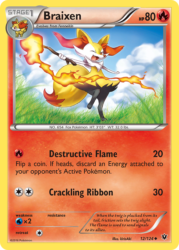 Braixen (12/124) [XY: Fates Collide] | Rock City Comics