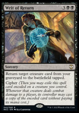 Writ of Return (Promo Pack) [Streets of New Capenna Commander Promos] | Rock City Comics