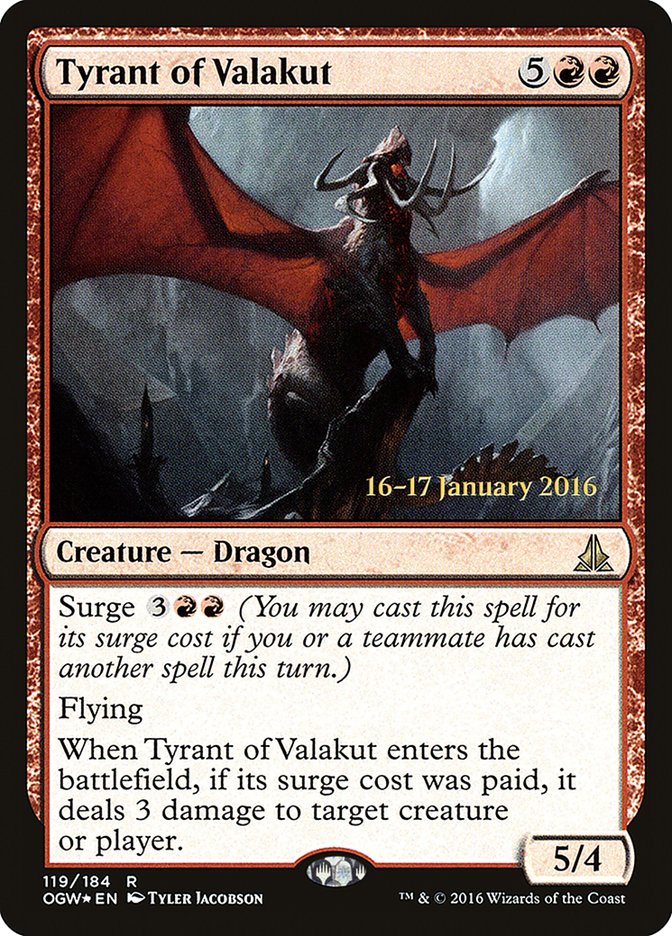 Tyrant of Valakut [Oath of the Gatewatch Prerelease Promos] | Rock City Comics