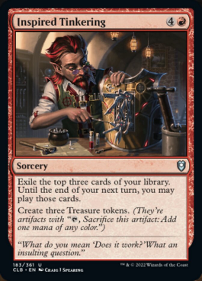 Inspired Tinkering [Commander Legends: Battle for Baldur's Gate] | Rock City Comics