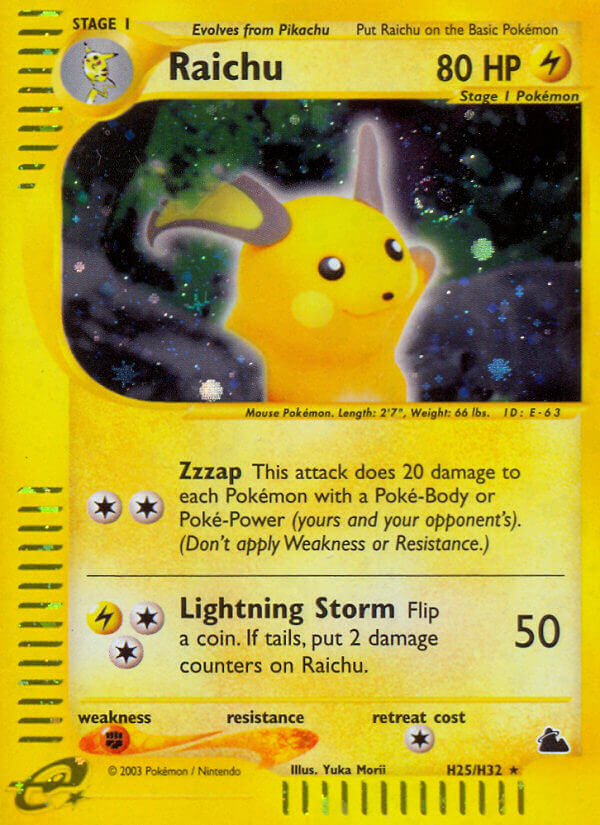 Raichu (H25/H32) [Skyridge] | Rock City Comics