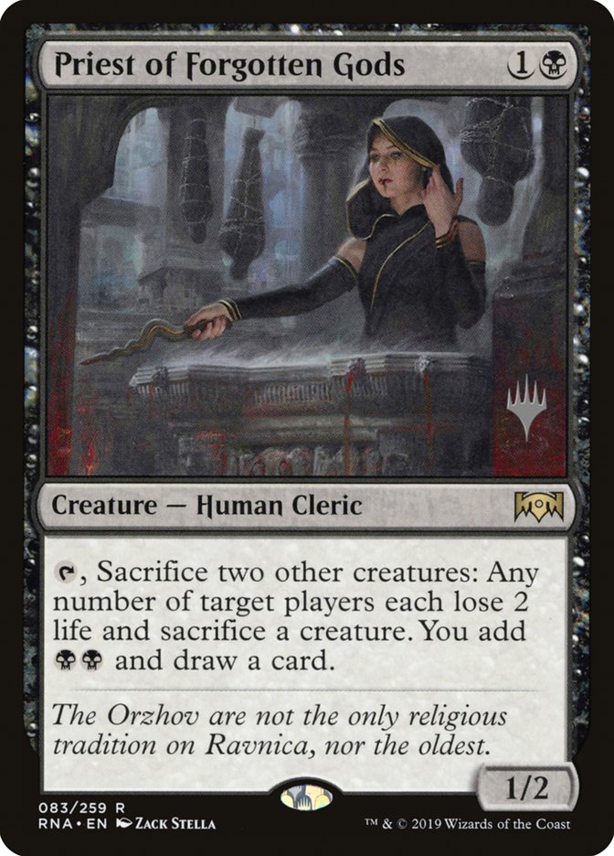 Priest of Forgotten Gods (Promo Pack) [Ravnica Allegiance Promos] | Rock City Comics