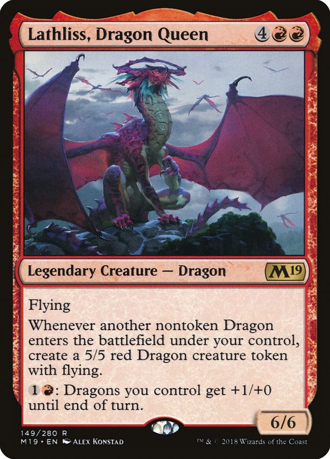 Lathliss, Dragon Queen [Core Set 2019] | Rock City Comics