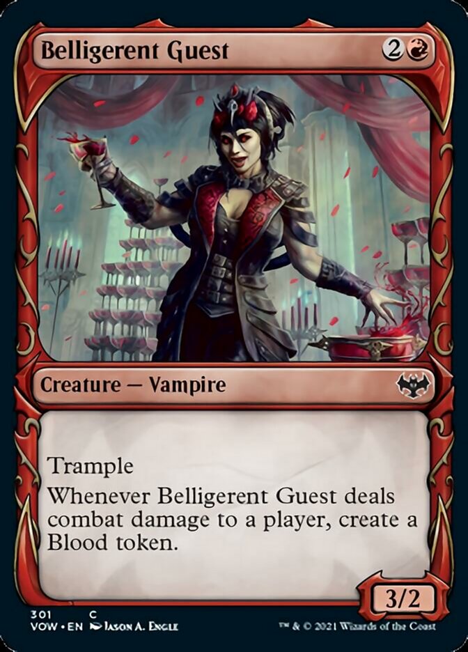 Belligerent Guest (Showcase Fang Frame) [Innistrad: Crimson Vow] | Rock City Comics