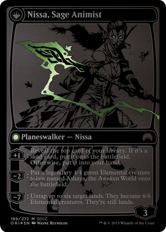 Nissa, Vastwood Seer // Nissa, Sage Animist [San Diego Comic-Con 2015] | Rock City Comics