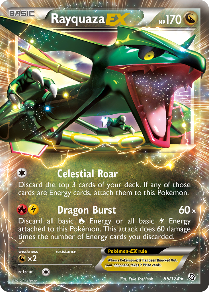 Rayquaza EX (85/124) [Black & White: Dragons Exalted] | Rock City Comics