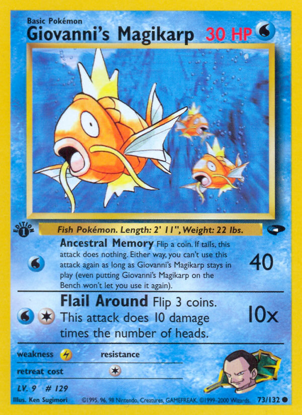 Giovanni's Magikarp (73/132) [Gym Challenge 1st Edition] | Rock City Comics