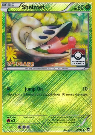 Shelmet (8/111) (League Promo 3rd Place) [XY: Furious Fists] | Rock City Comics