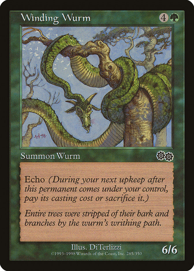 Winding Wurm [Urza's Saga] | Rock City Comics