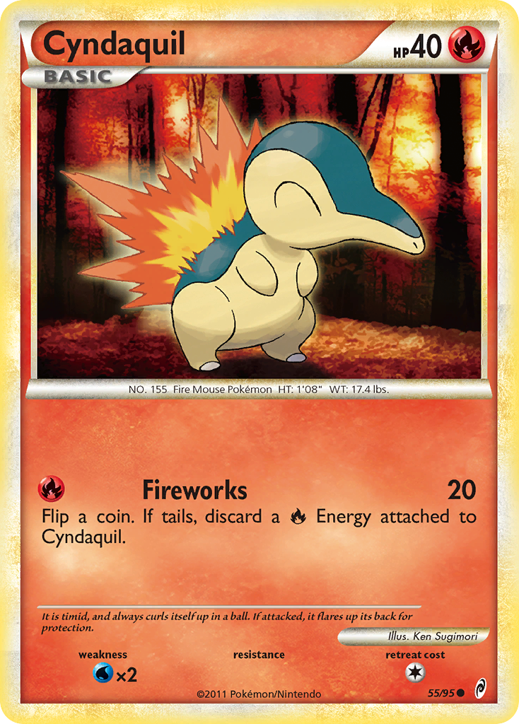 Cyndaquil (55/95) [HeartGold & SoulSilver: Call of Legends] | Rock City Comics