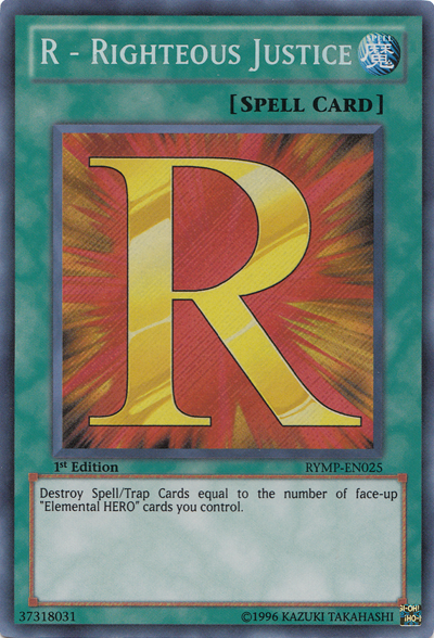 R - Righteous Justice [RYMP-EN025] Secret Rare | Rock City Comics