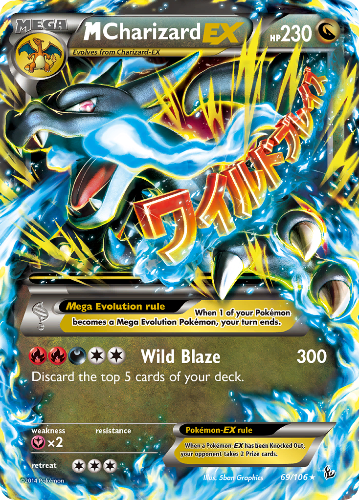 M Charizard EX (69/106) [XY: Flashfire] | Rock City Comics