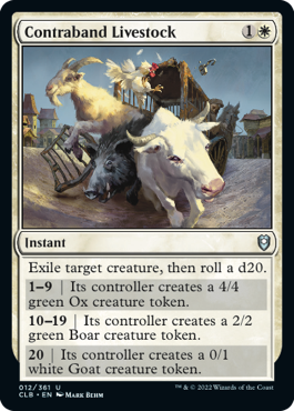 Contraband Livestock [Commander Legends: Battle for Baldur's Gate] | Rock City Comics