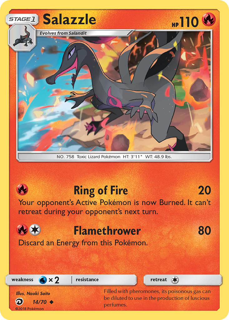 Salazzle (14/70) [Sun & Moon: Dragon Majesty] | Rock City Comics