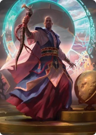 Teferi, Who Slows the Sunset Art Card [Innistrad: Midnight Hunt Art Series] | Rock City Comics