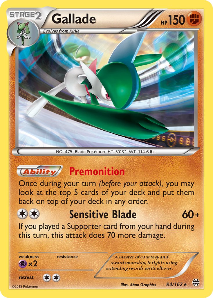 Gallade (84/162) (Cosmos Holo) (Blister Exclusive) [XY: BREAKthrough] | Rock City Comics