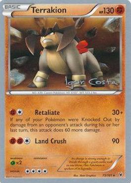 Terrakion (73/101) (Pesadelo Prism - Igor Costa) [World Championships 2012] | Rock City Comics