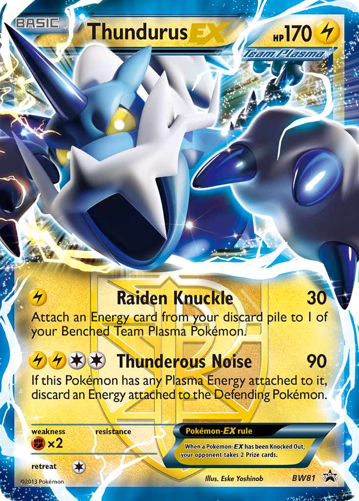 Thundurus EX (BW81) [Black & White: Black Star Promos] | Rock City Comics