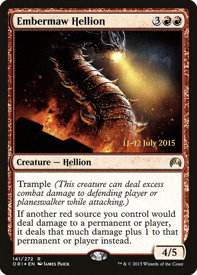 Embermaw Hellion [Magic Origins Prerelease Promos] | Rock City Comics