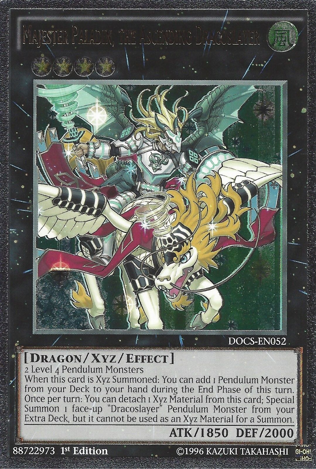 Majester Paladin, the Ascending Dracoslayer (UTR) [DOCS-EN052] Ultimate Rare | Rock City Comics