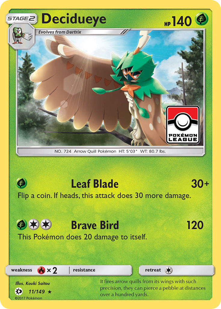 Decidueye (11/149) [Sun & Moon: Base Set] | Rock City Comics