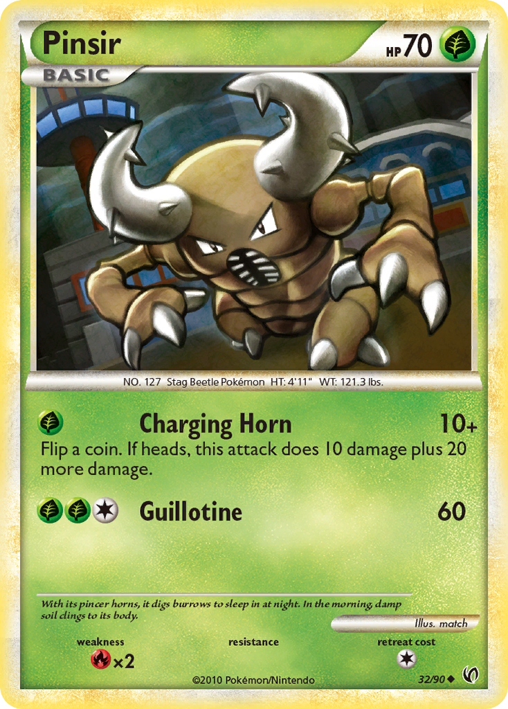 Pinsir (32/90) [HeartGold & SoulSilver: Undaunted] | Rock City Comics