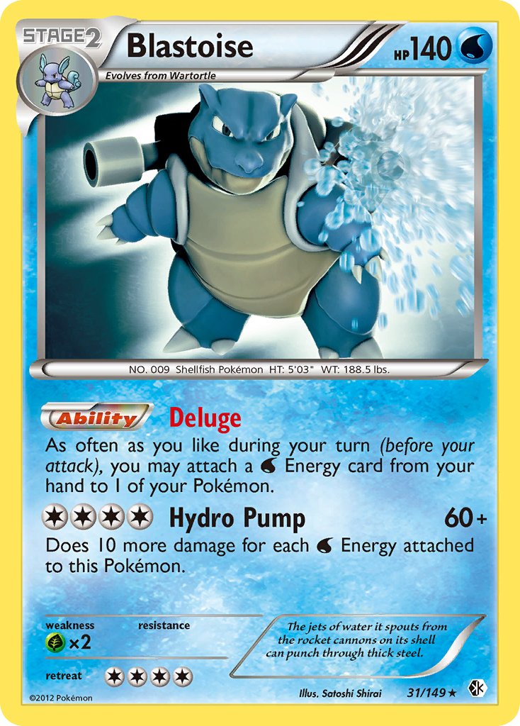 Blastoise (31/149) (Theme Deck Exclusive) [Black & White: Boundaries Crossed] | Rock City Comics