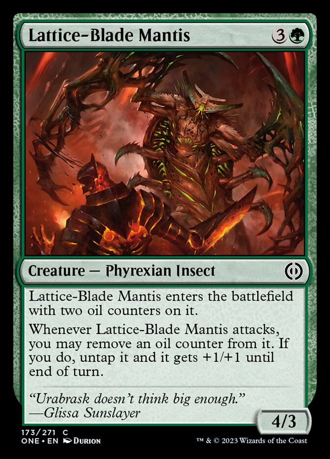 Lattice-Blade Mantis [Phyrexia: All Will Be One] | Rock City Comics