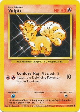 Vulpix (68/102) [Base Set Unlimited] | Rock City Comics