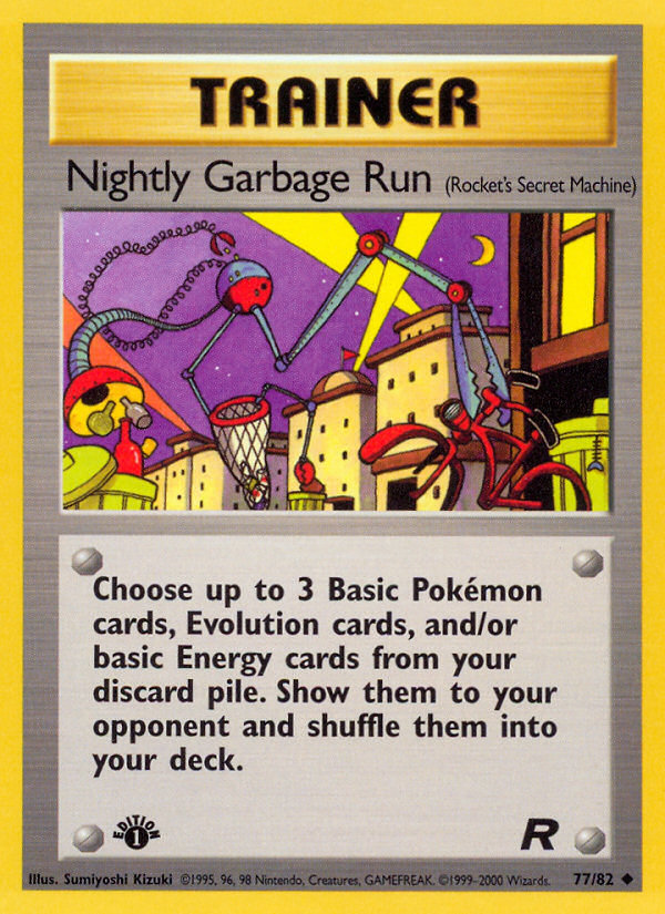 Nightly Garbage Run (77/82) [Team Rocket 1st Edition] | Rock City Comics