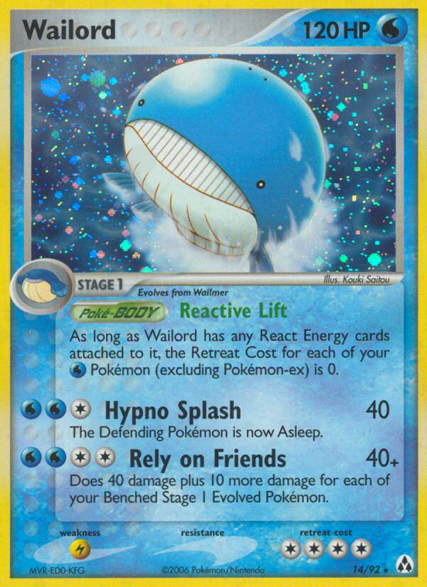 Wailord (14/92) [EX: Legend Maker] | Rock City Comics