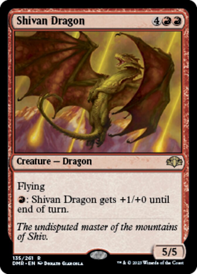 Shivan Dragon [Dominaria Remastered] | Rock City Comics