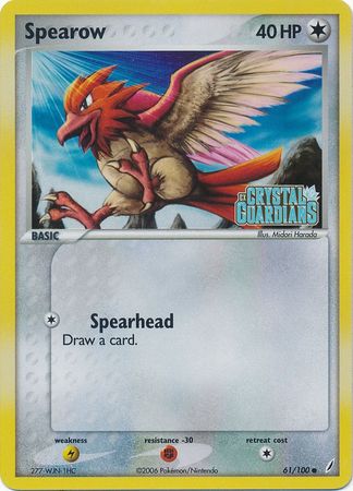 Spearow (61/100) (Stamped) [EX: Crystal Guardians] | Rock City Comics