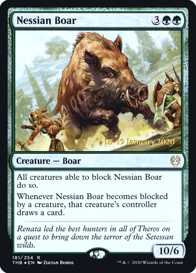 Nessian Boar [Theros Beyond Death Prerelease Promos] | Rock City Comics