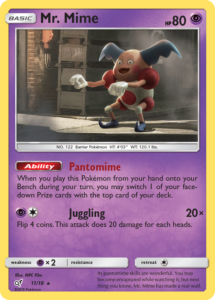 Mr. Mime (11/18) [Sun & Moon: Detective Pikachu] | Rock City Comics