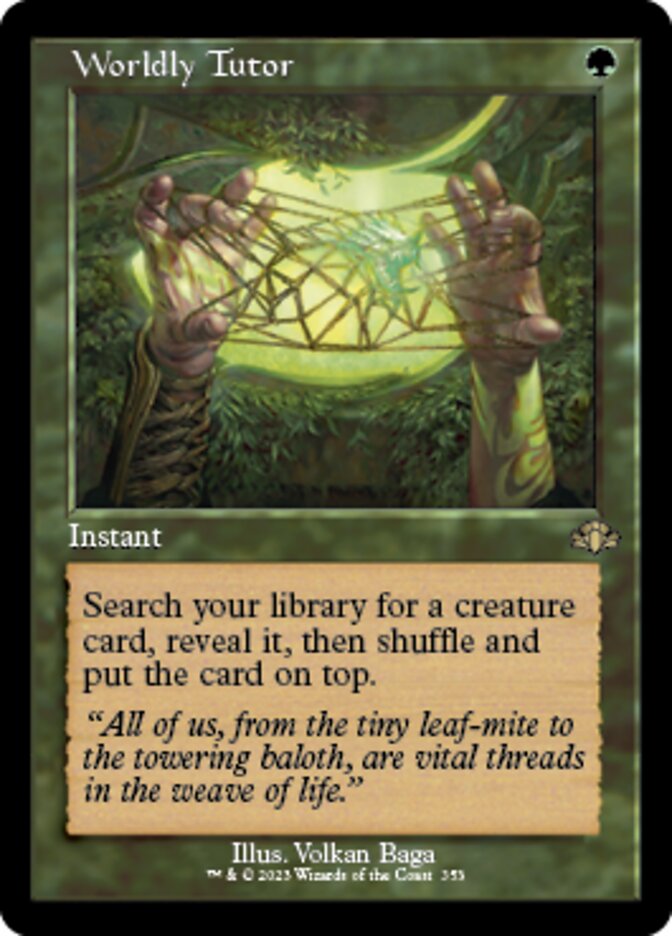 Worldly Tutor (Retro) [Dominaria Remastered] | Rock City Comics