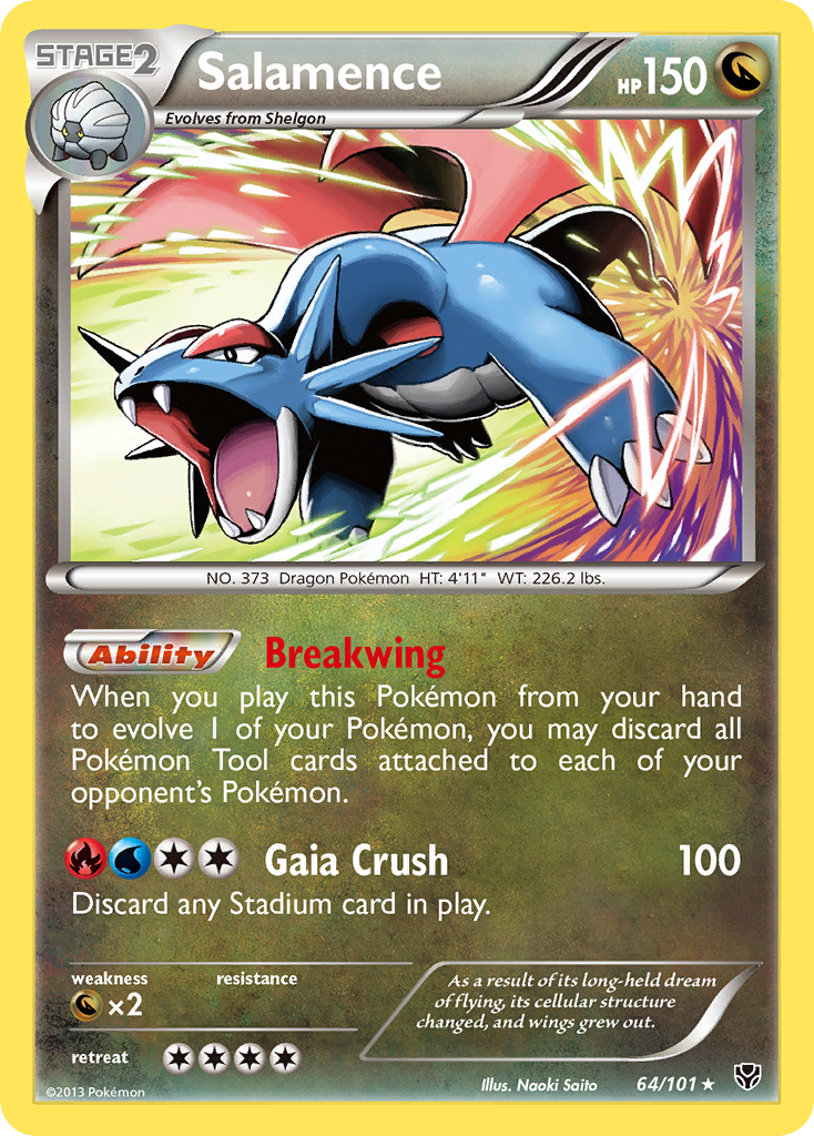 Salamence (64/101) [Black & White: Plasma Blast] | Rock City Comics