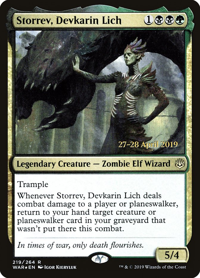 Storrev, Devkarin Lich  [War of the Spark Prerelease Promos] | Rock City Comics