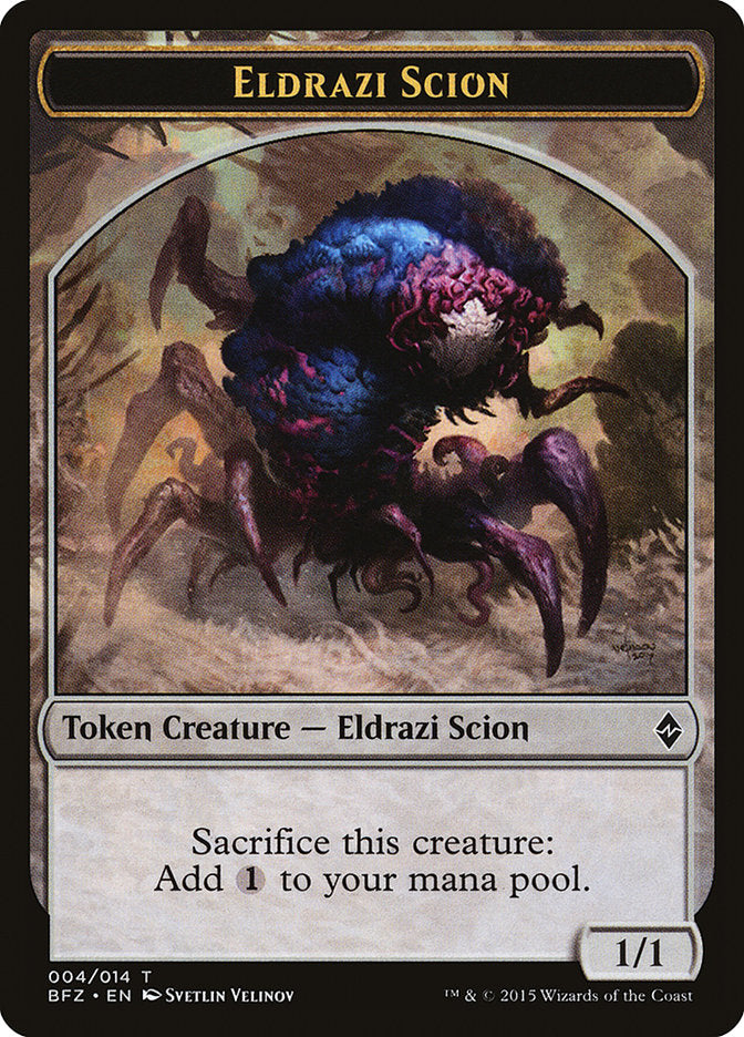 Eldrazi Scion (004/014) [Battle for Zendikar Tokens] | Rock City Comics