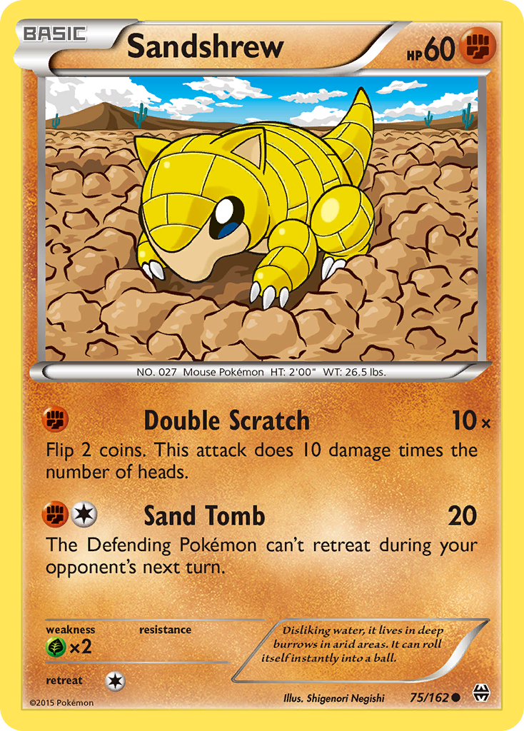 Sandshrew (75/162) [XY: BREAKthrough] | Rock City Comics