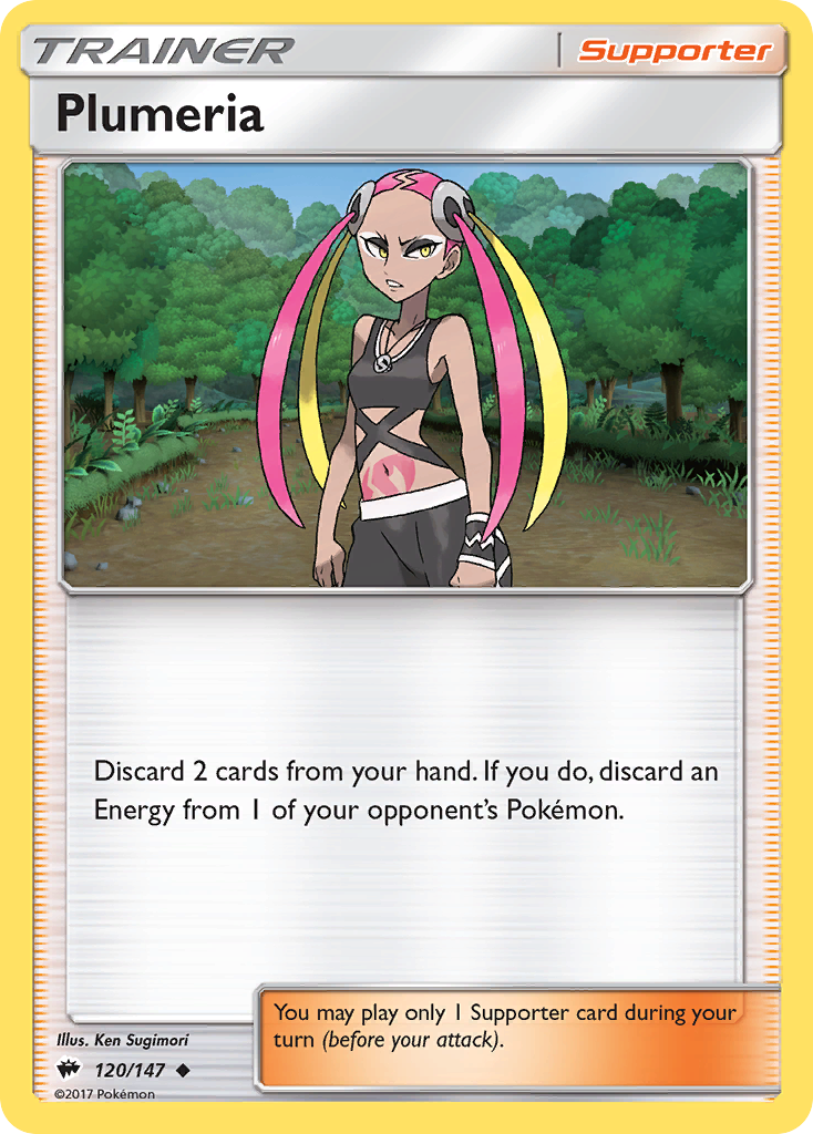 Plumeria (120/147) [Sun & Moon: Burning Shadows] | Rock City Comics