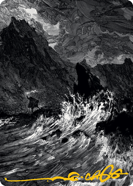 Island Art Card (Gold-Stamped Signature) [Innistrad: Midnight Hunt Art Series] | Rock City Comics