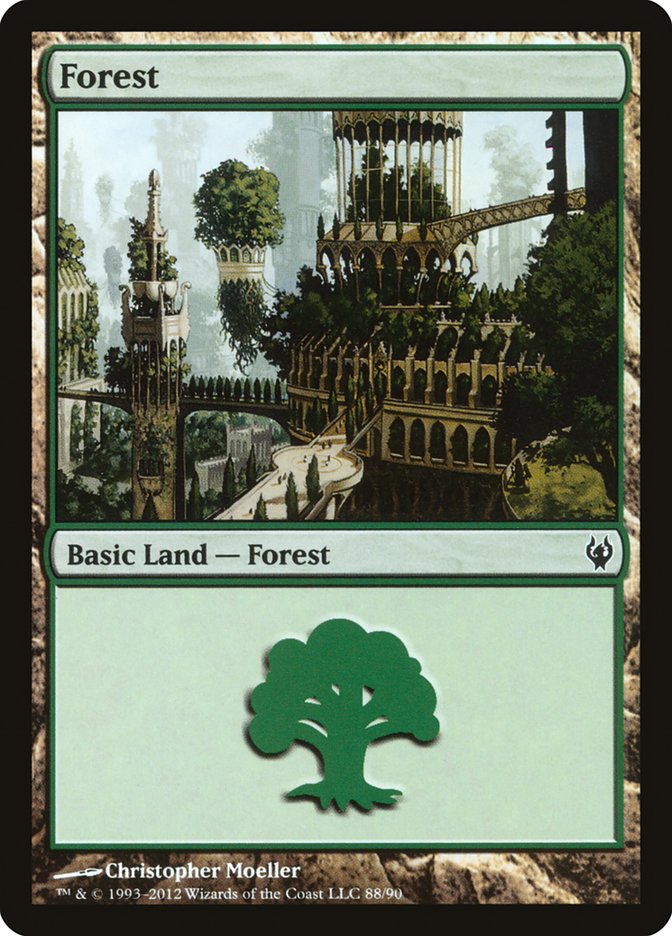 Forest (88) [Duel Decks: Izzet vs. Golgari] | Rock City Comics