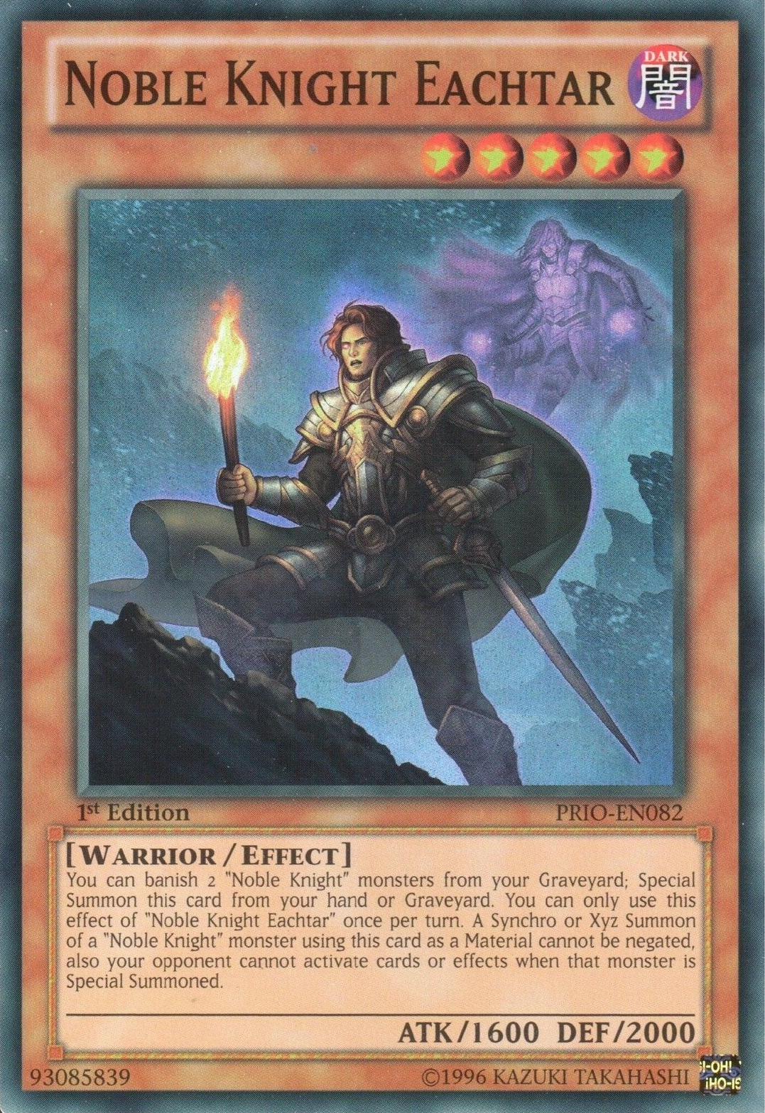 Noble Knight Eachtar [PRIO-EN082] Super Rare | Rock City Comics