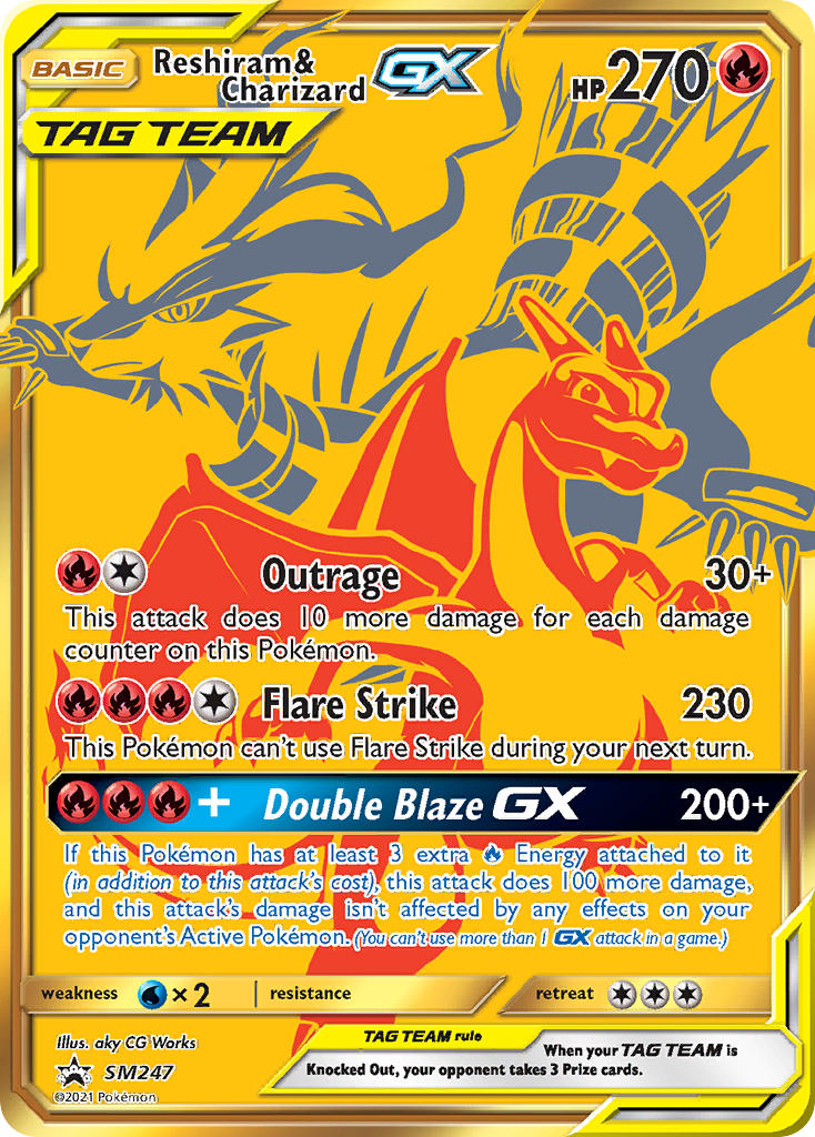 Reshiram & Charizard GX (SM247) [Sun & Moon: Black Star Promos] | Rock City Comics