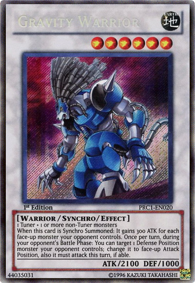 Gravity Warrior [PRC1-EN020] Secret Rare | Rock City Comics